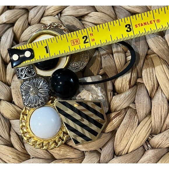 Handmade Brooch Vintage Jewelry Art To Wear Pin Upcycled Victorian Statement - Picture 10 of 10